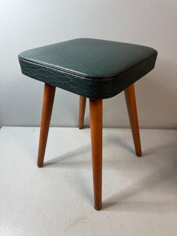 Kruk - Vintage Mid-Century Krukje – Jaren 50/60 – Skai &