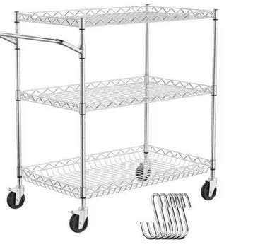 Metalen Opbergwagen 3-Laags – Keukentrolley op Wielen, Verzenden, Nieuw