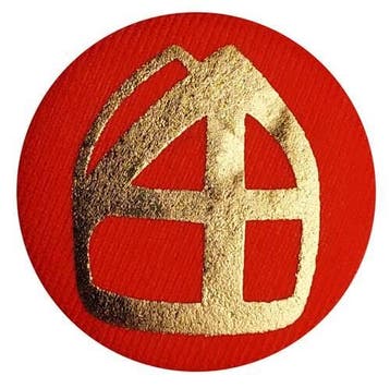 Button met mijter rood, Diversen, Ophalen of Verzenden, Nieuw