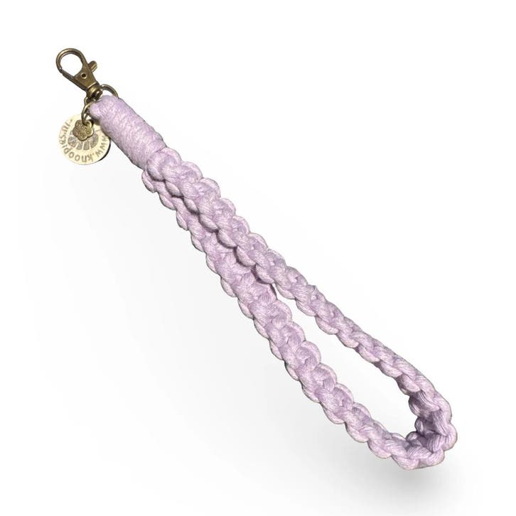 Macramé Pols Keycord - Squared - Katoen - Macramé -, Verzamelen, Sleutelhangers, Nieuw, Overige typen, Ophalen of Verzenden
