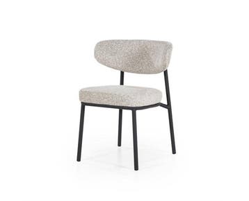 Eetkamerstoel Jari - beige | BY-BOO, Huis en Inrichting, Ophalen of Verzenden, Nieuw