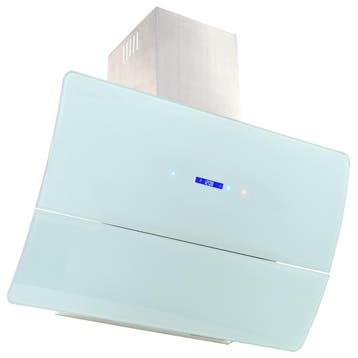 vidaXL Wandafzuigkap 756 m³/u 90 cm roestvrij staal wit, Verzenden, Nieuw