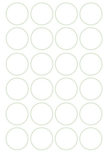 GGM Gastro | (24 stuks) Etiketten/stickers voor knijp- en |, Verzenden, Nieuw in verpakking