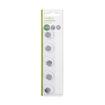 Knoopcel batterij CR1220 - Nedis - 5 stuks (Lithium, 3 V), Verzenden, Nieuw