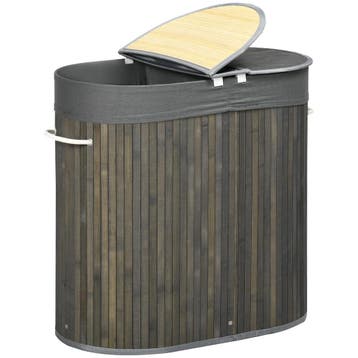 TRUUSK Bamboe Wasmand Met Deksel - 100L Capaciteit - Handvat, Verzenden, Nieuw
