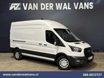 Ford Transit | 2.0 TDCI 130pk L3H3 Euro6 Airco | Camera |, Auto's, Gebruikt, Euro 6, Wit, Dealer onderhouden