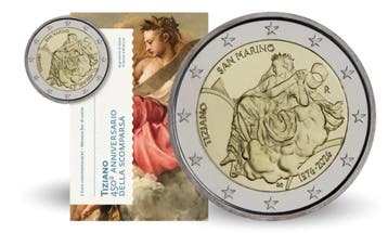 2 euro Tiziano in coincard 2026 - San Marino, Verzenden