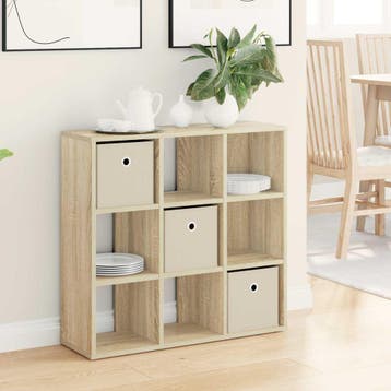 vidaXL Dressoir Sonoma Eiken 73,5 x 24 x 69,5 cm, Huis en Inrichting, Kasten | Dressoirs, Verzenden, Nieuw, 50 tot 100 cm, Minder dan 25 cm