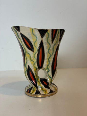 H.Bequet - Vaas - Aardewerk - Fifties jupiter vaas