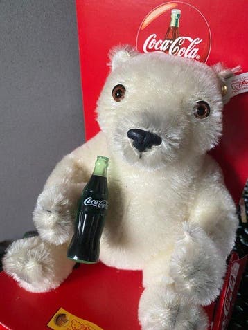 Steiff/Coca-Cola Polar Bear pup - Teddybeer - 1990-2000 -