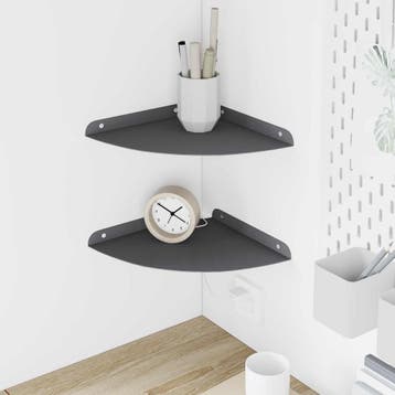 vidaXL Drijvende plank met plank 2 pcs Antraciet 24 x 24 x 2, Verzenden, Nieuw