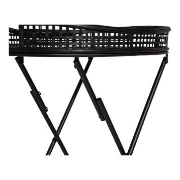 Levi bijzettafel 55x38x62 cm - zwart, Ophalen of Verzenden, Nieuw, Zwart