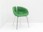 Fauteuil Moroso Fjord  - groen - 4-poot chroom, Werkplek, Ophalen of Verzenden, Gebruikt, Overige typen