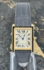 Cartier Tank Louis  - Large - Yellow Gold - WGTA0343, Overige merken, Leer, Polshorloge, Nieuw