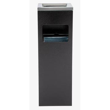 Bolero vierkante afvalbak met asbak 60(h) x 20(b) x 20(d)cm, Verzenden, Nieuw