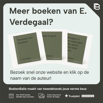 SLIM MET GELD VOOR STRAKS (CONSUMENTENB. - E. Verdegaal, Verzenden, Zo goed als nieuw, E. Verdegaal