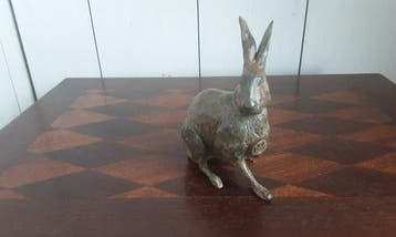 P. Chenet - Beeld, Haas - 10 cm - Brons