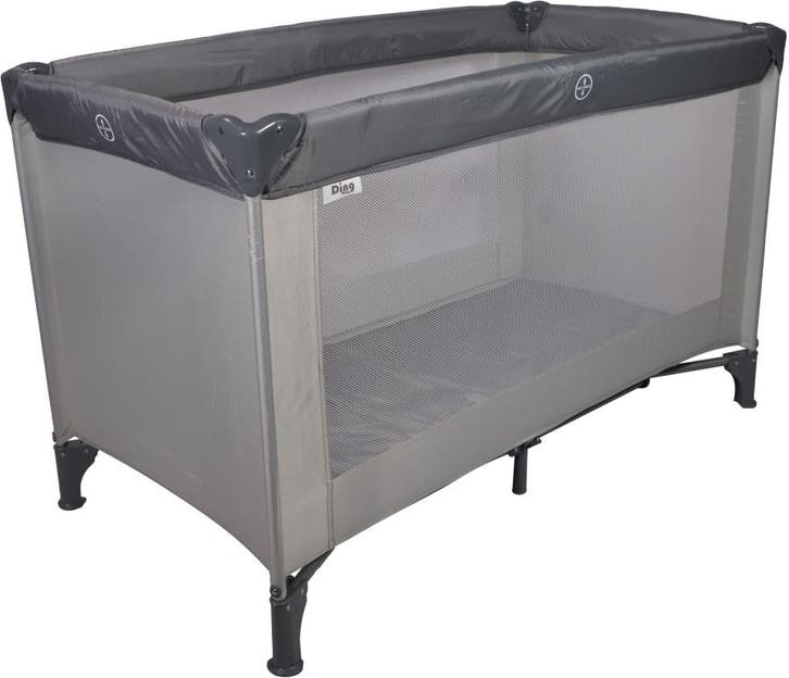 Ding Basic Grey Campingbedje, Kinderen en Baby's, Babywiegjes en Ledikanten, Nieuw, Verzenden