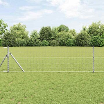 vidaXL Euro-hek met grondbevestiging 10 x 0,8 m, Verzenden, Nieuw, IJzer