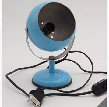 Tafellamp - Metaal - Lamp oogbol ruimtevaarttijdperk, Antiek en Kunst