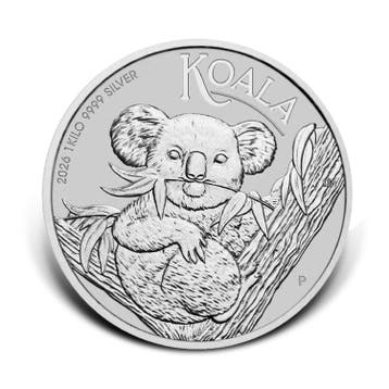1 kilo zilveren Koala munt 2026, Verzenden