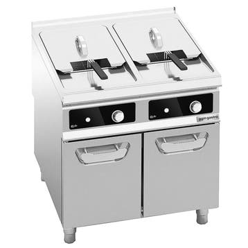 GGM Gastro | Dubbele elektrische friteuse - 22+22 liter - 44, Verzenden, Nieuw
