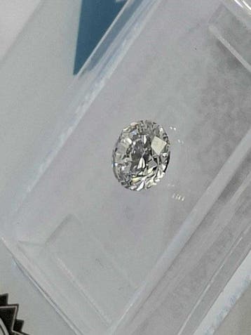 1 pcs Diamant (Natuurlijk) - 0.54 ct - Rond - G - SI2 -, Nieuw