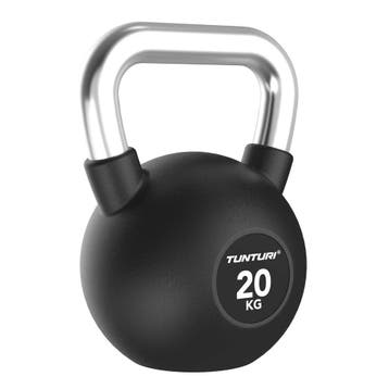 Tunturi Platinum Rubber Kettlebell - 20kg, Sport en Fitness, Fitnessmaterialen, Verzenden, Nieuw
