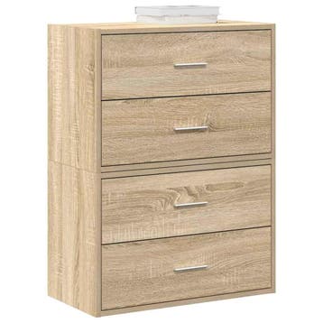 vidaXL Kasten met 2 lades 2 st 60x31x40 cm bewerkt hout, Kinderen en Baby's, Verzenden, Nieuw