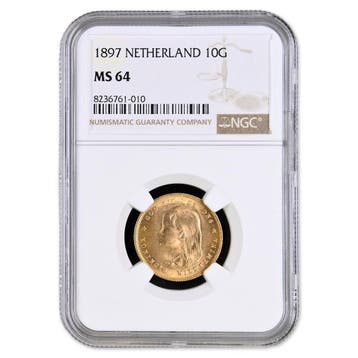 10 Gulden 1897 Wilhelmina, Postzegels en Munten, Verzenden