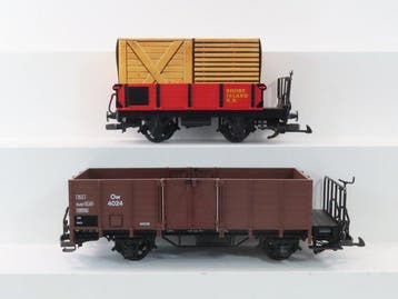 LGB G - 94405/4042 - Modeltrein goederenwagon (2) - 1x, Hobby en Vrije tijd, Modeltreinen | Overige schalen, Nieuw