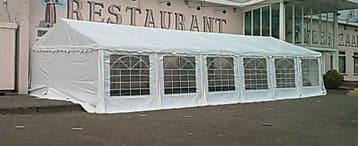 Classic Plus Partytent PVC 6x12x2 mtr in Wit (6x12 meter), Tuin en Terras, Verzenden, Nieuw, 2 meter of meer, Partytent