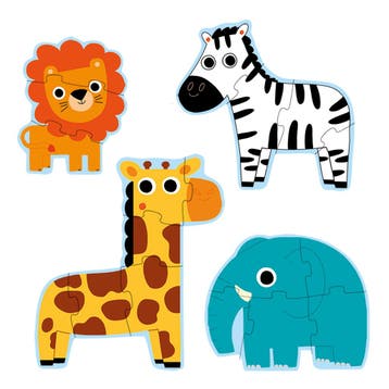 Djeco puzzelset jungle dieren - edu van €9,99 voor €5,00, Ophalen of Verzenden, Nieuw