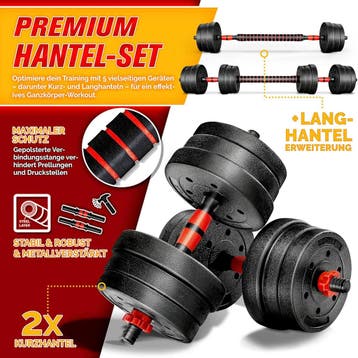 Dumbells set - Gewichten set - Halterset - Verstelbaar - 20, Sport en Fitness, Verzenden, Zo goed als nieuw