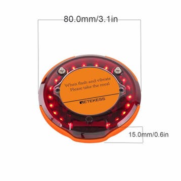 Retekess TD156 Oproeppager met trilling, LED-flits en IP6..., Ophalen of Verzenden, Nieuw