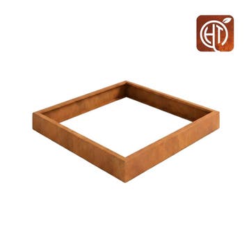 Cortenstaal plantenbak 150x150x20cm - Zonder bodem, Minder dan 30 cm, 100 cm of meer, Vierkant, Nieuw