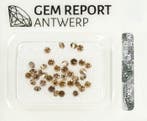 38 pcs Diamant (Kleurbehandeld) - 1.00 ct - Rond - Fancy,, Sieraden, Tassen en Uiterlijk, Edelstenen, Nieuw