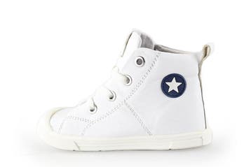 Jopper Hoge sneakers Jongens in maat 24 Wit, Verzenden, Schoenen, Zo goed als nieuw, Jongen of Meisje