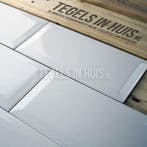 Wandtegel metrotegel 10x20 craquele sneeuw wit wandtegel, Doe-het-zelf en Verbouw, Tegels, Ophalen, Nieuw, 10 m² of meer, Wandtegels