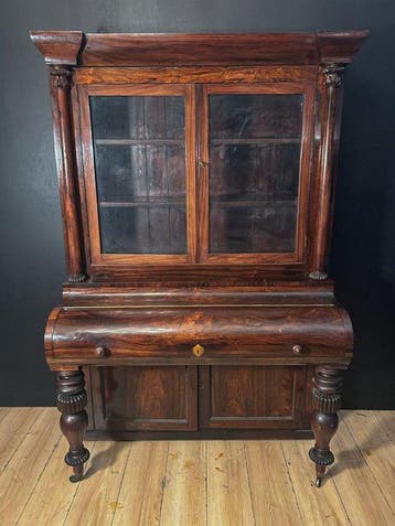 Vitrinekast - Hout - Hoogte: 193 cm