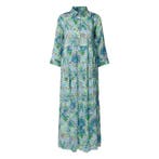 Milano Italy • maxi jurk bloemen • 36, Kleding | Dames, Jurken, Verzenden, Maat 36 (S), Groen, Milano Italy