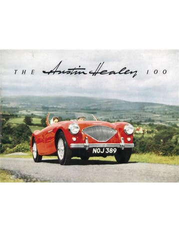 1955 AUSTIN HEALEY 100 BROCHURE ENGELS (USA), Nieuw, Author