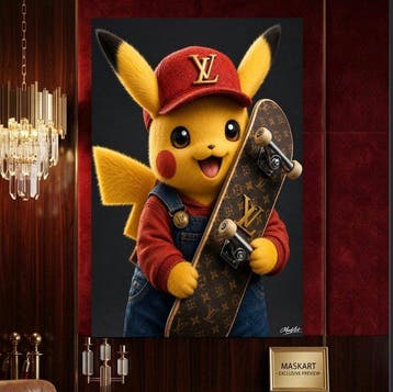 MaskArt - Pikachu – Luxury Street Ride by MaskArt - Tela, Nieuw