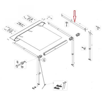 Fiamma CaravanStore XL 360-550 spanarm, Ophalen of Verzenden, Nieuw, Fiamma