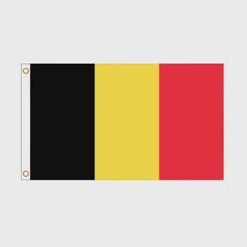 Belgische Vlag 90x150cm - Officiële Nationale Vlag van Belgi, Verzenden, Nieuw