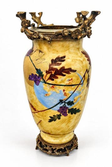 Baccarat - Vaas - Opaline, Brons
