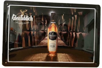 Glenfiddich reclamebord, Verzenden, Nieuw