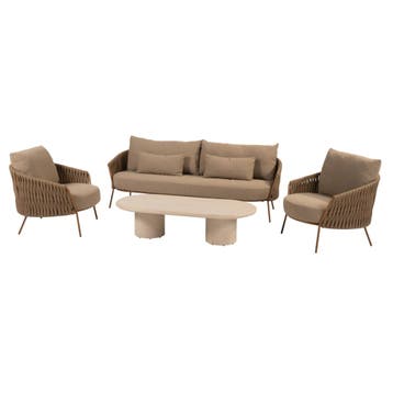 Hampton Molina stoel bank loungeset 4 delig mortex amber 4, Tuin en Terras, Tuinsets en Loungesets, Ophalen of Verzenden, Nieuw