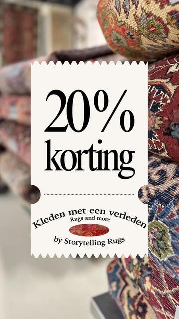 20% korting op alle handgeknoopte Bidjars - Perzisch tapijt, Ophalen of Verzenden, Zo goed als nieuw, Overige kleuren
