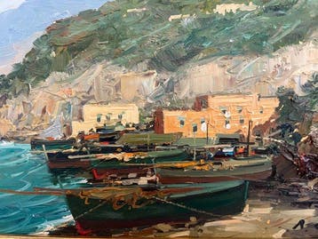 Raffaele Caiazzo (XX) - Barche di pescatori